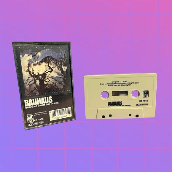 BAUHAUS Burning From The Inside 1983 Cassette Tape Original Vintage Goth Rock - Picture 1 of 3